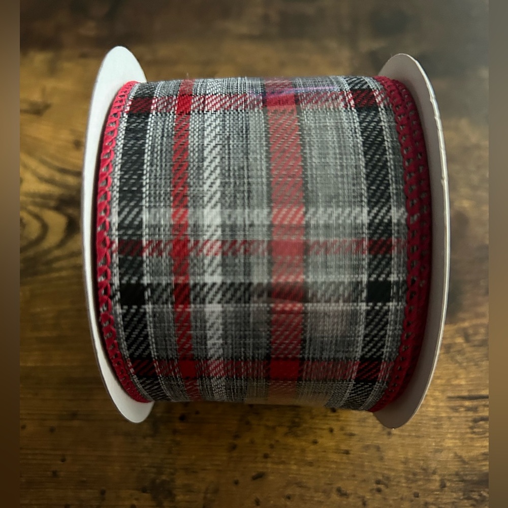 Celebrate it Plaid Wired Ribbon - Picture 2 of 4